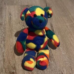 Famous Legends And Sport Heroes, Inc. Dennis Rodman "The Worm" Tie Dye Bear